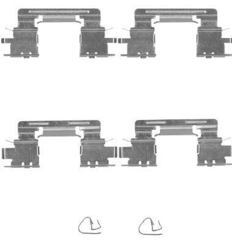 HELLA 8DZ 355 204-911 Zubehörsatz, Scheibenbremsbelag für LEXUS/TOYOTA