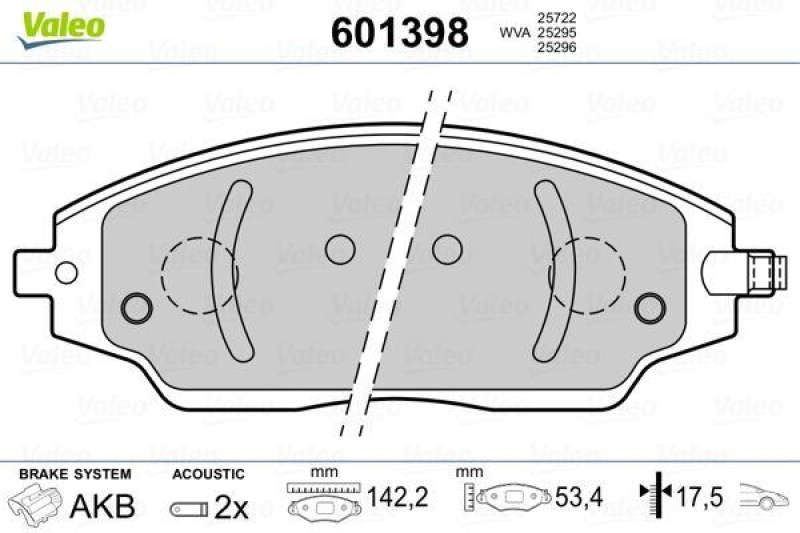 VALEO 601398 SBB-Satz PREMIUM