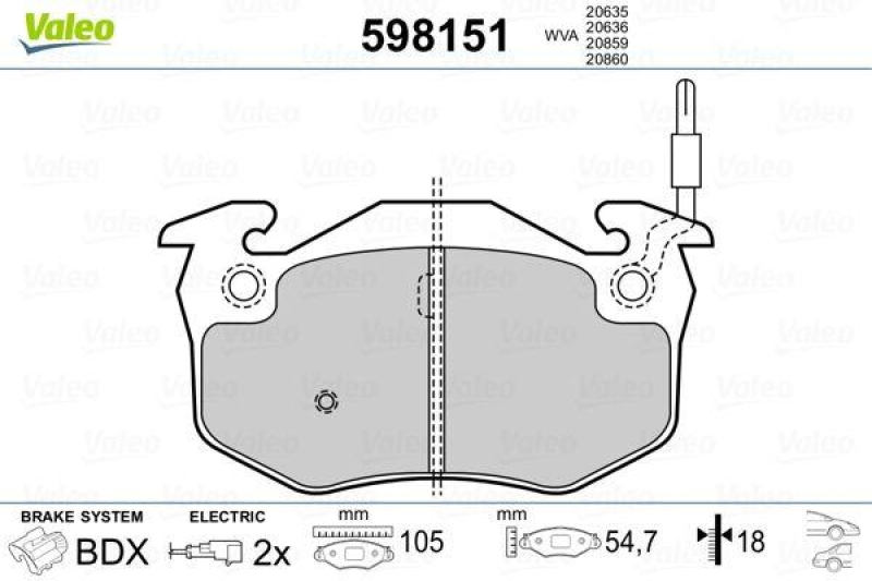 VALEO 598151 SBB-Satz PREMIUM