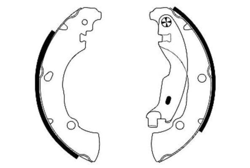 HELLA 8DB 355 005-171 Bremsbackensatz für FIAT