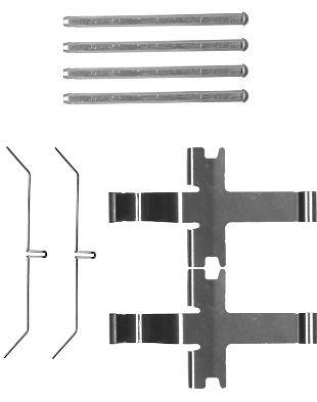 HELLA 8DZ 355 204-961 Zubehörsatz, Scheibenbremsbelag für TOYOTA