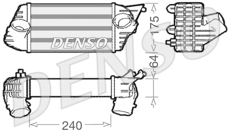 DENSO DIT09120 Ladeluftkühler