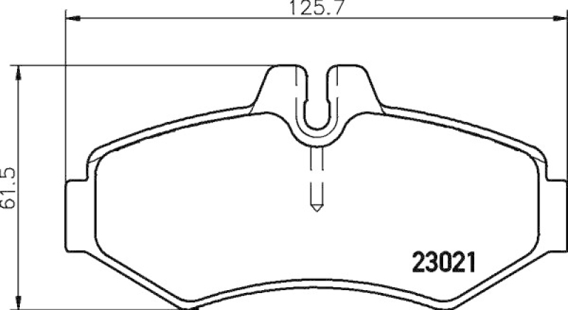 HELLA 8DB 355 008-651 Bremsbelagsatz Scheibenbremse