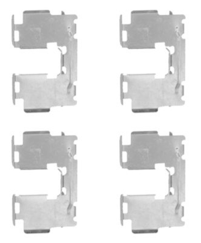 HELLA 8DZ 355 203-901 Zubehörsatz Scheibenbremsbelag