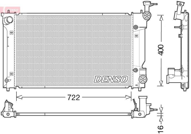 DENSO DRM50098 Kühler LEXUS IS III 250 (GSE30_) 2.5 (13- )