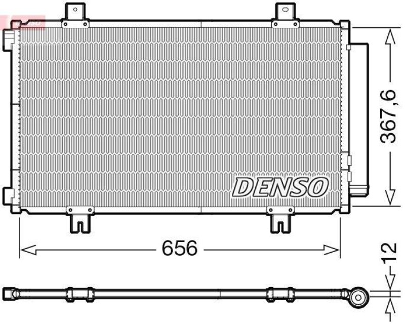 DENSO DCN47009 Kondensator A/C SUZUKI SX4 S-Cross (JY) (13-)