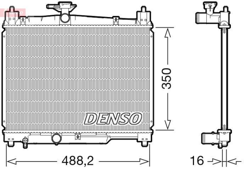 DENSO DRM50101 Kühler TOYOTA YARIS (_P1_) 1.0 (SCP10_) (99-05)