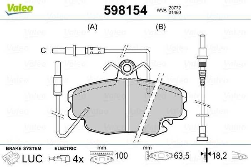 VALEO 598154 SBB-Satz PREMIUM