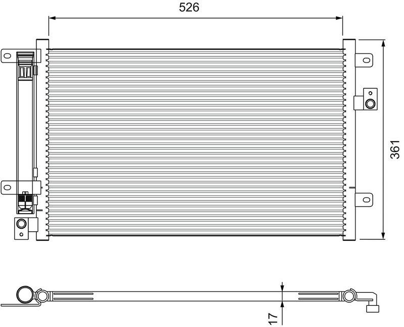 VALEO 814405 Kondensator FIAT MULTIPLA 2008