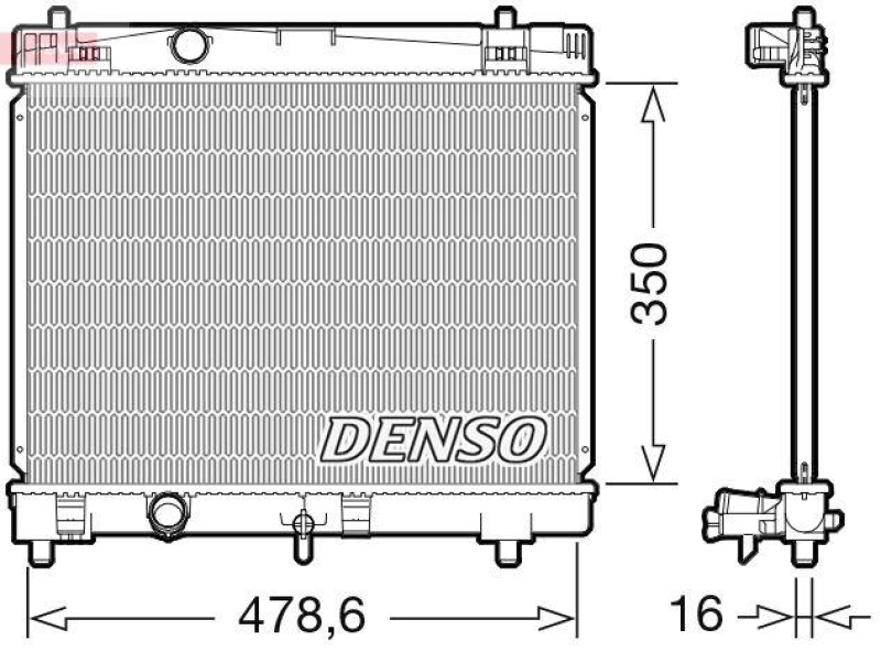 DENSO DRM50103 Kühler TOYOTA YARIS (_P9_) 1.0 VVT-i (KSP90_) (05-11)