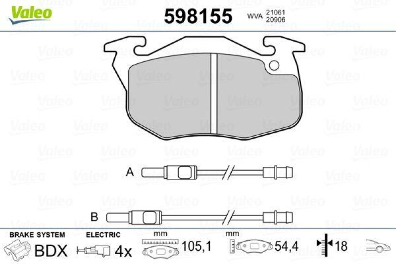 VALEO 598155 SBB-Satz PREMIUM