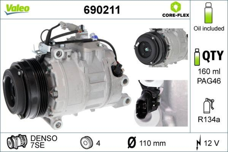 VALEO 690211 Kompressor BMW 550I