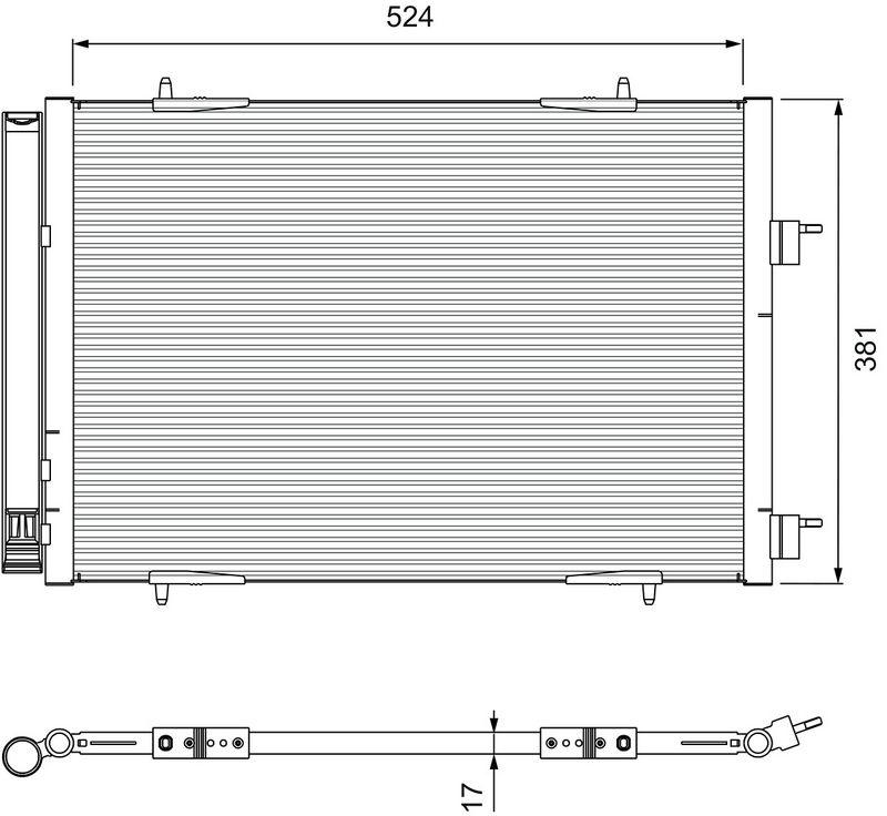 VALEO 814406 Kondensator Citroen C 5 2008 /