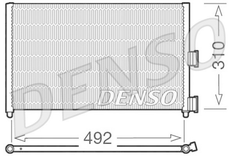 DENSO DCN09071 Kondensator A/C FIAT DOBLO Cargo (223) 1.3 D Multijet (2005 - 2010)