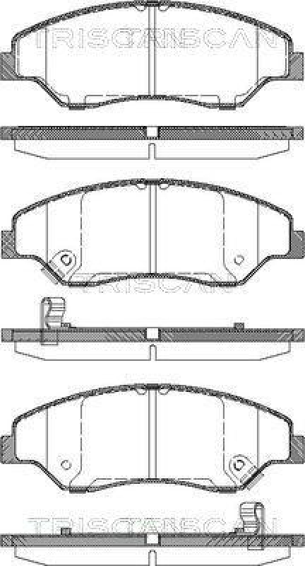 TRISCAN 8110 18005 Bremsbelag Vorne f&uuml;r Kia Sportage