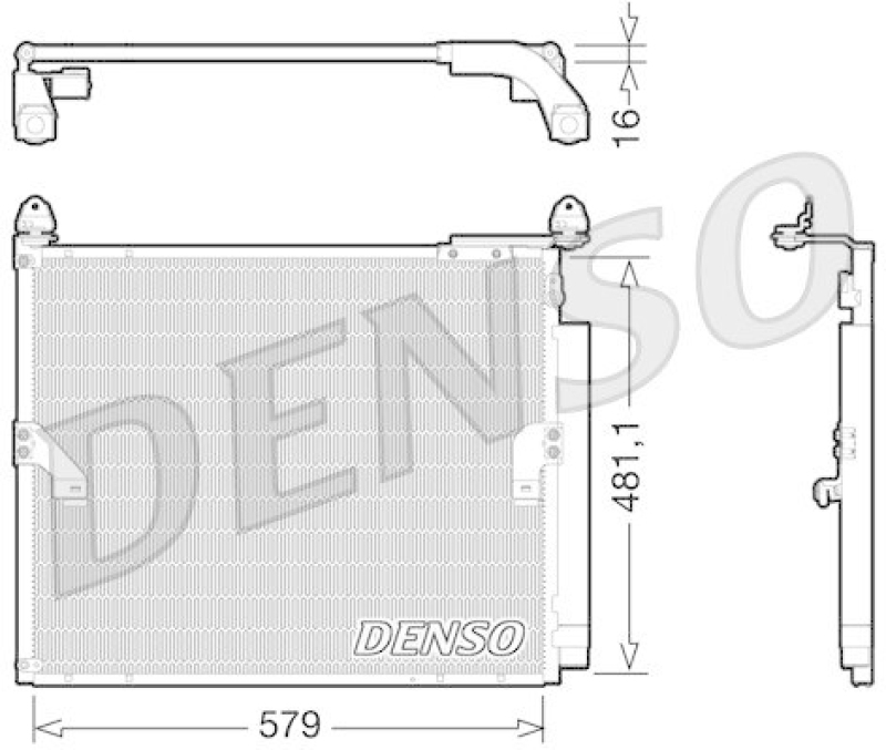 DENSO DCN50019 Kondensator A/C TOYOTA 4 RUNNER