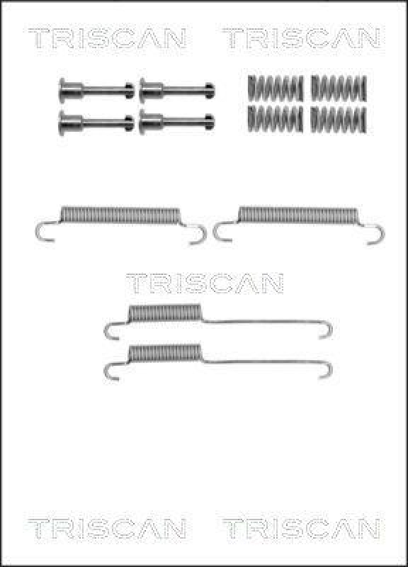 TRISCAN 8105 802002 Montagesatz F. Bremsbacken, Handbremse für Chrysler