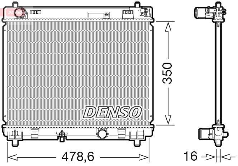 DENSO DRM50104 Kühler TOYOTA YARIS (_P9_) 1.4 D-4D (NLP90_) (05- )