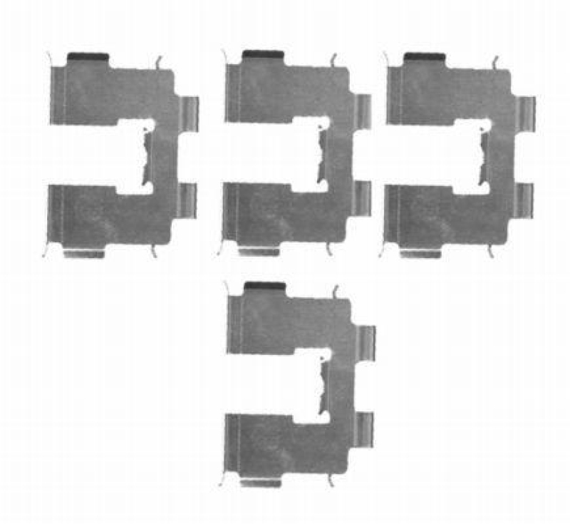 HELLA 8DZ 355 203-941 Zubehörsatz Scheibenbremsbelag