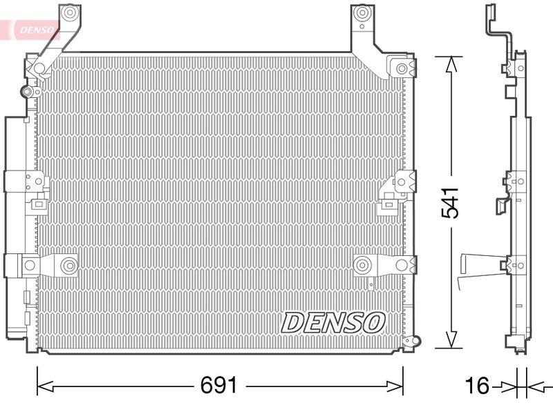 DENSO DCN50032 Kondensator LEXUS LX (UZJ100) 470 (01-08)