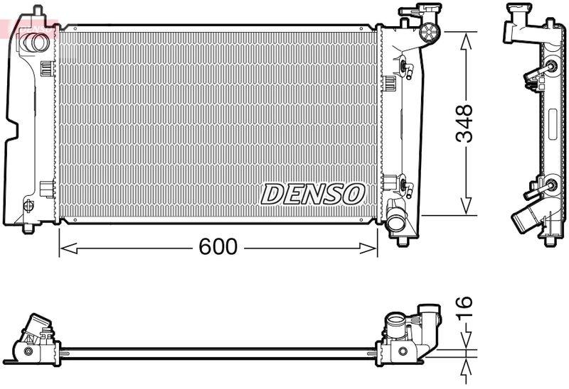 DENSO DRM50111 Kühler TOYOTA COROLLA (_E12_) 1.6 VVT-i (ZZE121_) (02-06)