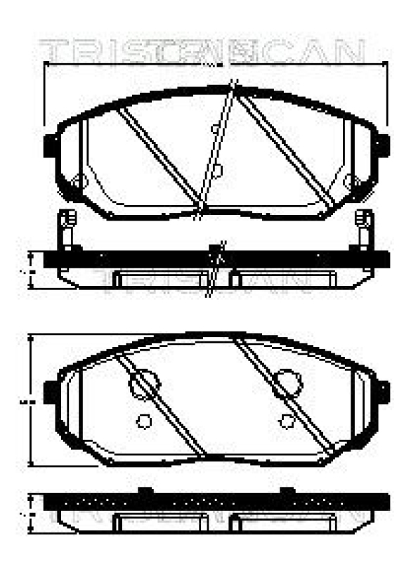 TRISCAN 8110 18013 Bremsbelag Vorne für Kia Sorento