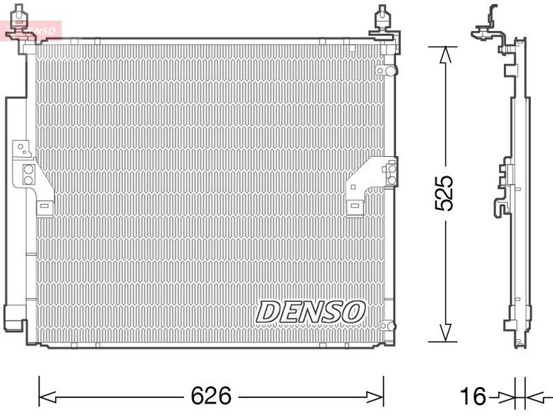 DENSO DCN50034 Kondensator A/C TOYOTA FJ CRUISER (GSJ1_) (10-18)