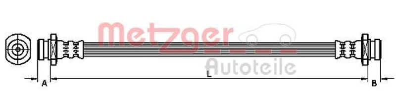 METZGER 4110470 Bremsschlauch für OPEL