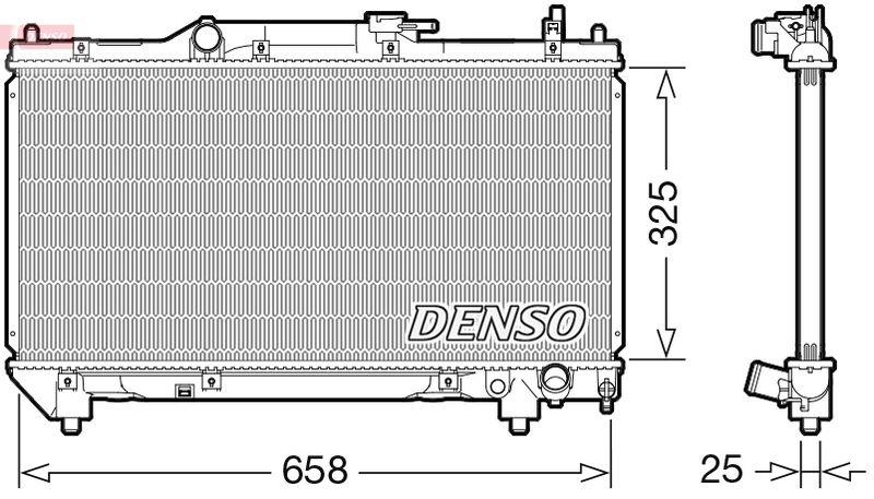 DENSO DRM50115 Kühler TOYOTA AVENSIS Estate (_T22_) 2.0 (ST220_) (97-00)