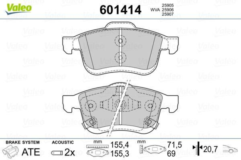 VALEO 601414 SBB-Satz PREMIUM