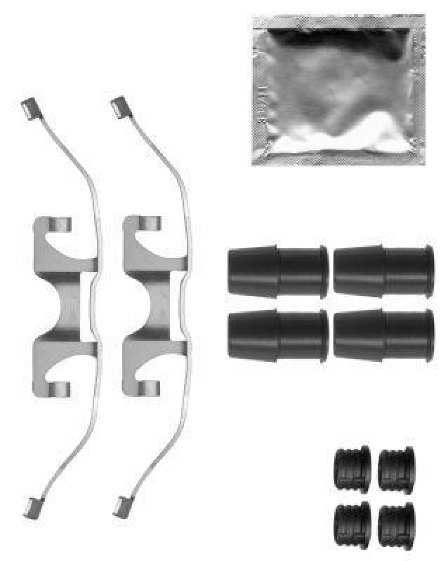 HELLA 8DZ 355 205-461 Zubehörsatz, Bremssattel für P.S.A