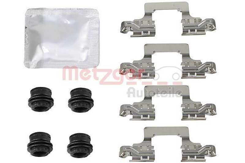 METZGER 109-0129 Zubehörsatz, Scheibenbremsbelag für AUDI/VW HA links/rechts