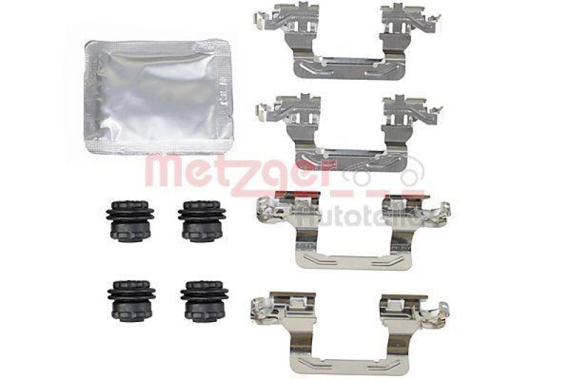 METZGER 109-0130 Zubehörsatz, Scheibenbremsbelag für AUDI/VW HA links/rechts