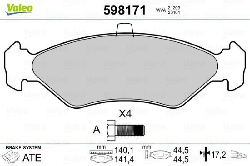 VALEO 598171 SBB-Satz PREMIUM