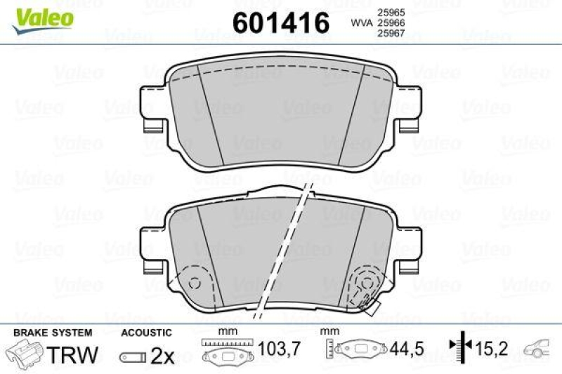 VALEO 601416 SBB-Satz PREMIUM