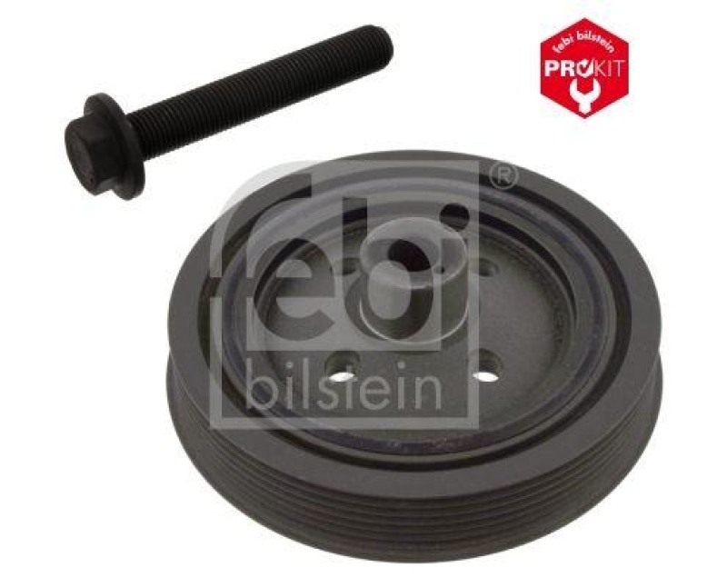 FEBI BILSTEIN 33682 Riemenscheibe (entkoppelt) für Kurbelwelle, mit Schraube für Ford