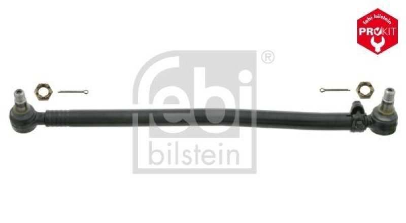 FEBI BILSTEIN 24039 Lenkstange mit Kronenmuttern und Splinten, vom Lenkgetriebe zur 1. Vorderachse für Mercedes-Benz