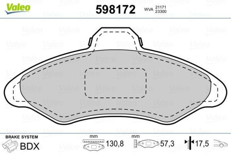 VALEO 598172 SBB-Satz PREMIUM