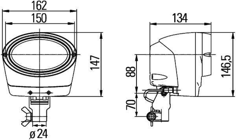 HELLA 1GA 996 261-701 AScheinwerfer Oval 100 Xenon