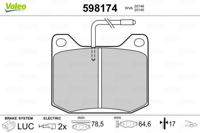 VALEO 598174 SBB-Satz PREMIUM