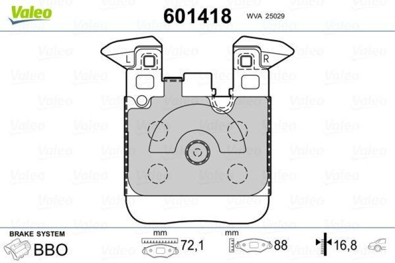 VALEO 601418 SBB-Satz PREMIUM