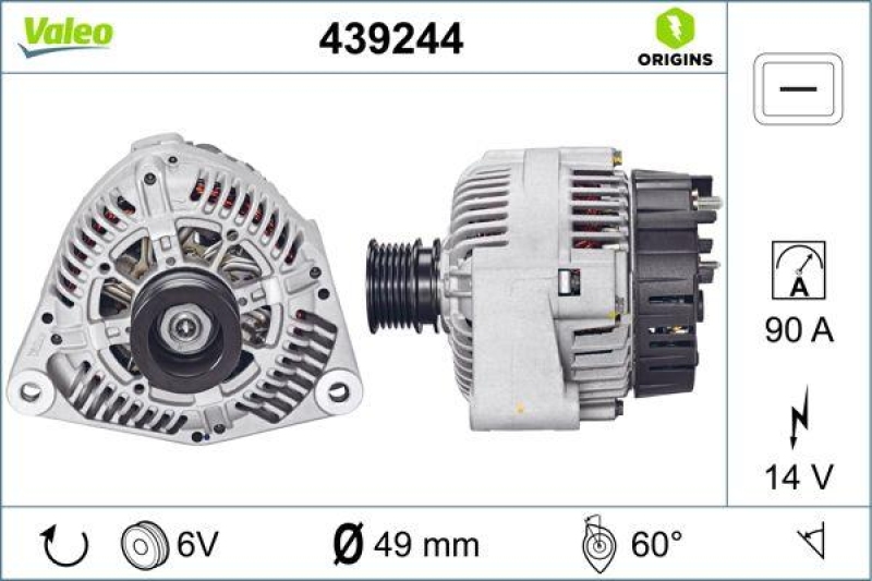 VALEO 439244 Generator Neu - ORIGINS