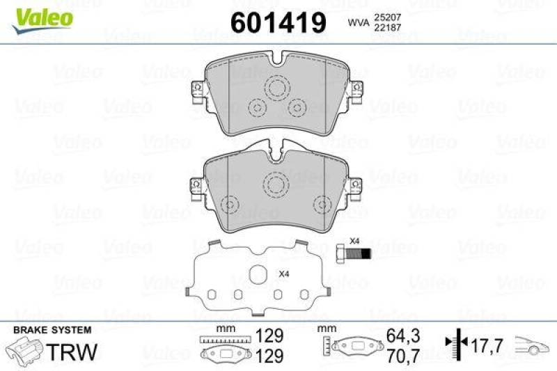 VALEO 601419 SBB-Satz PREMIUM