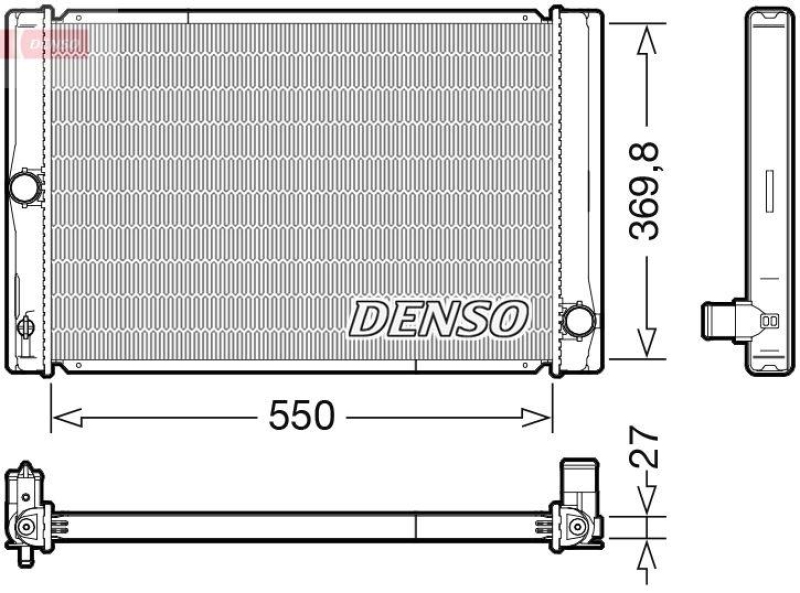 DENSO DRM50123 Kühler TOYOTA AURIS (_E15_) 1.4 D-4D (NDE150_) (07-12)