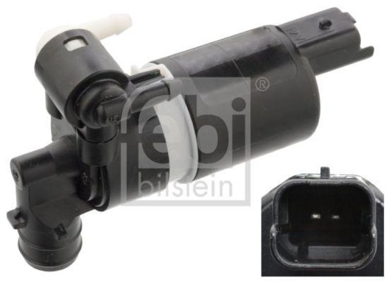 FEBI BILSTEIN 105955 Waschwasserpumpe für Scheibenreinigungsanlage für Peugeot