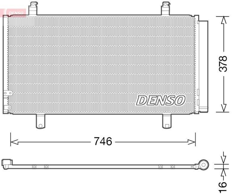 DENSO DCN50048 Kondensator TOYOTA CAMRY (V5) (11- )