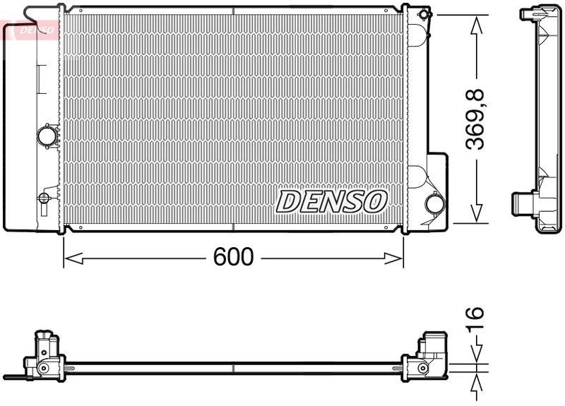 DENSO DRM50126 Kühler TOYOTA COROLLA (_E12_) 1.4 VVT-i (ZZE120_) (06)