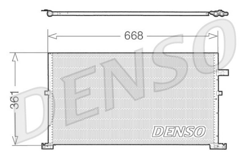 DENSO DCN10013 Kondensator A/C FORD MONDEO III Estate (BWY) 2.0 TDCi (2001 - 2007)