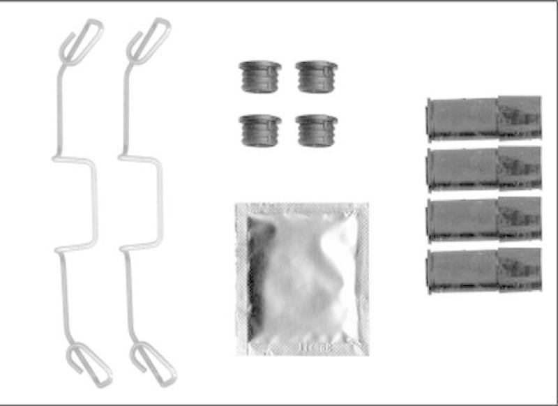 HELLA 8DZ 355 205-611 Zubehörsatz, Bremssattel