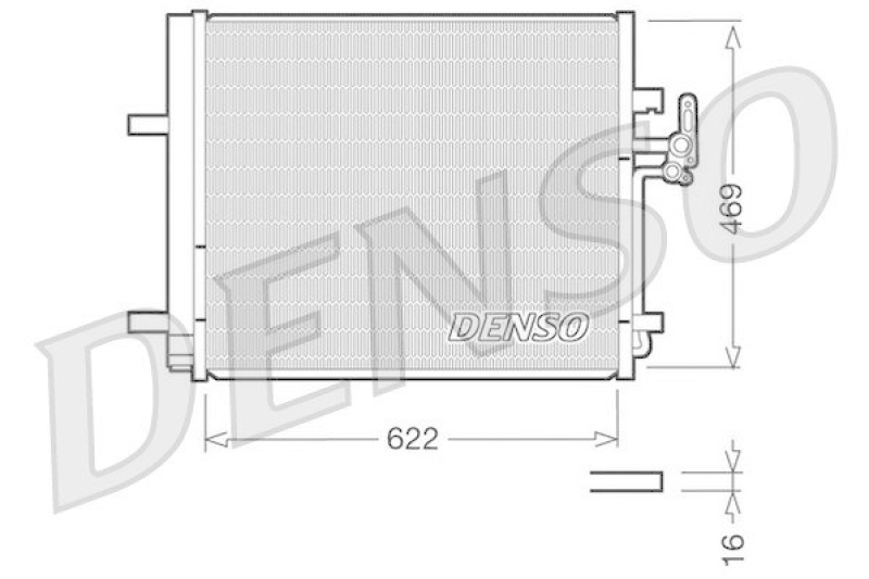 DENSO DCN10016 Kondensator A/C FORD MONDEO IV Turnier (BA7) 2.0 TDCi (2007 - )